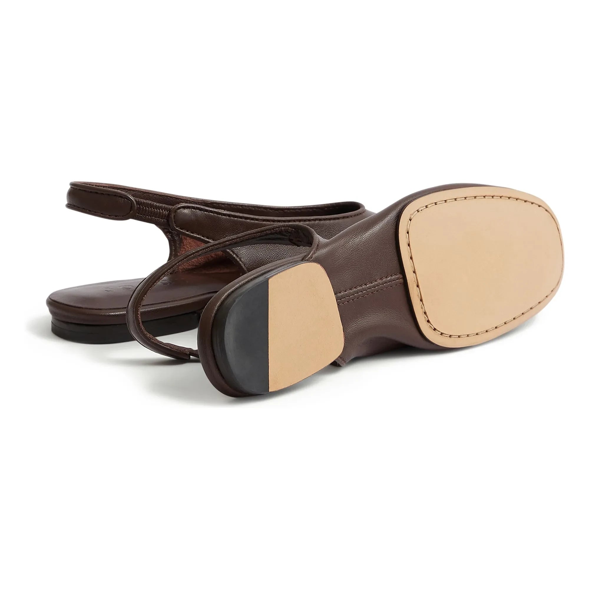Soeur - Emmett Leder-Ballerinas | Schokolade