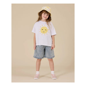 Goldie + Ace – Exclusive Goldie+Ace x Smallable – Oversize-T-Shirt Soleil | Weiß