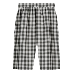 Studio Bohème - Cousin Vichy Hose aus Bio-Baumwollgaze | Schwarz