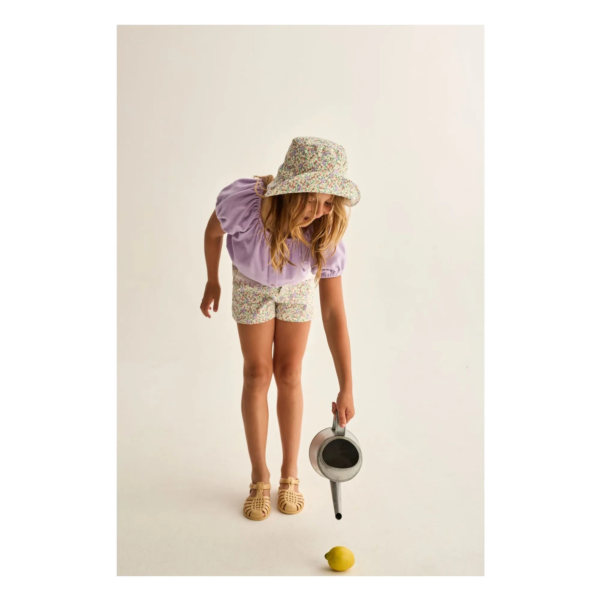 Cozmo - Shorts mit rosa Blumen | Ecru