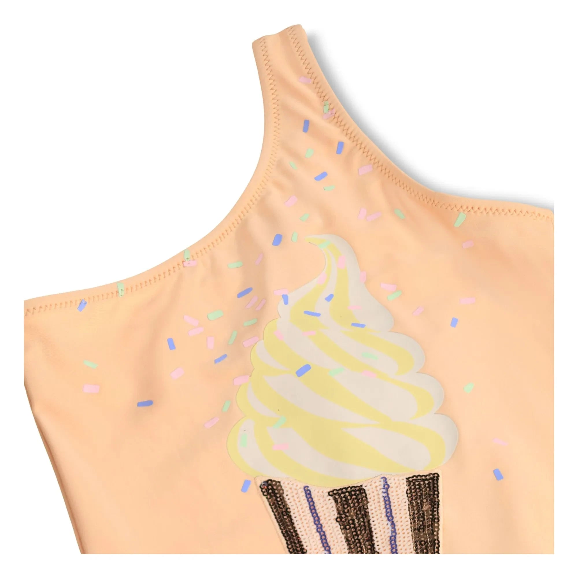 Molo - Asymmetrischer Badeanzug Nai Glace Recycelte Fasern | Peach