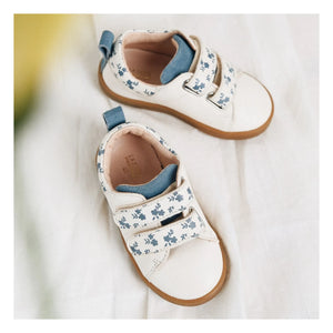Lazare - Mahaut Sneaker mit Blumenmuster und Klettverschluss | Ecru