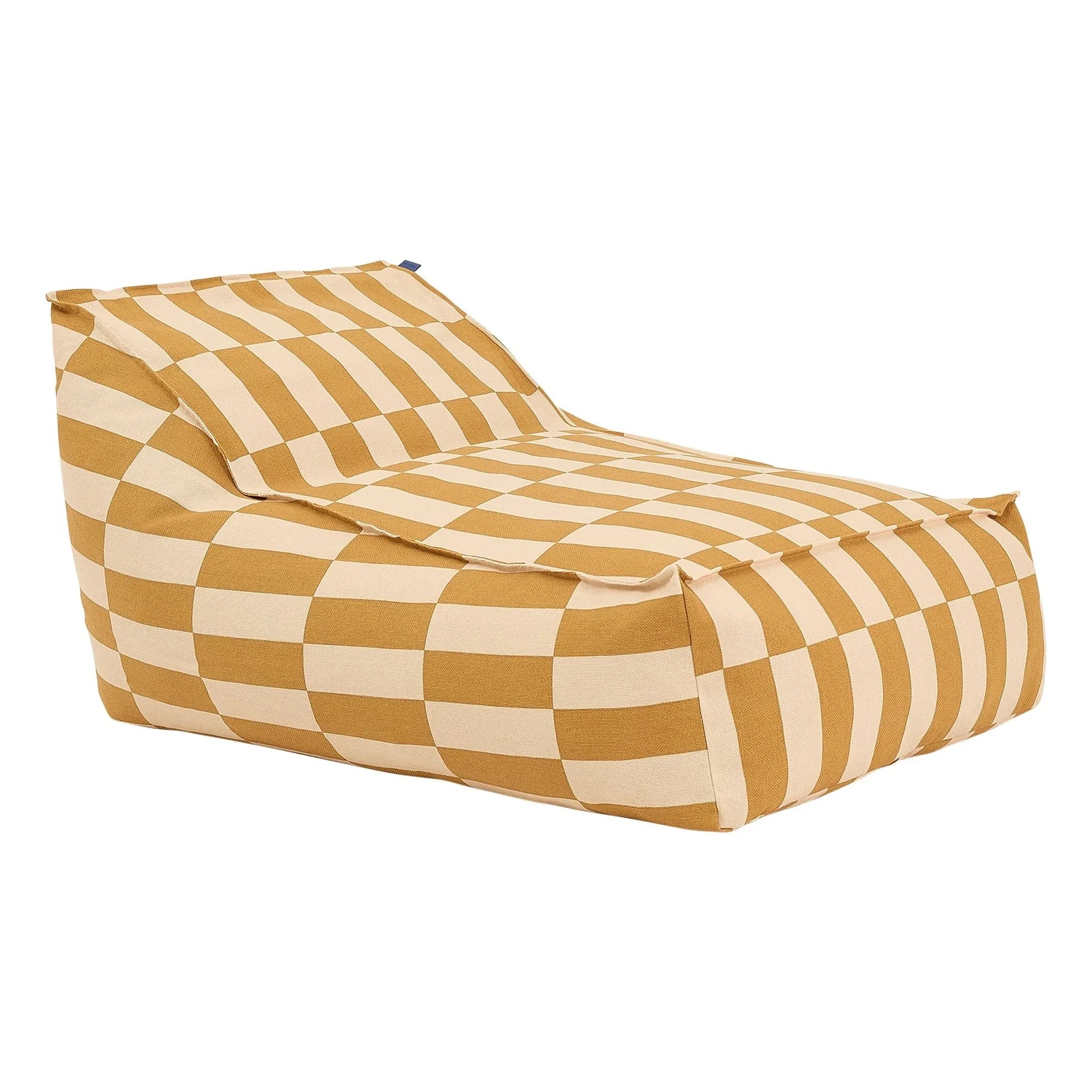 Nobodinoz - Vibes Tiles langer Pouf | Gelb
