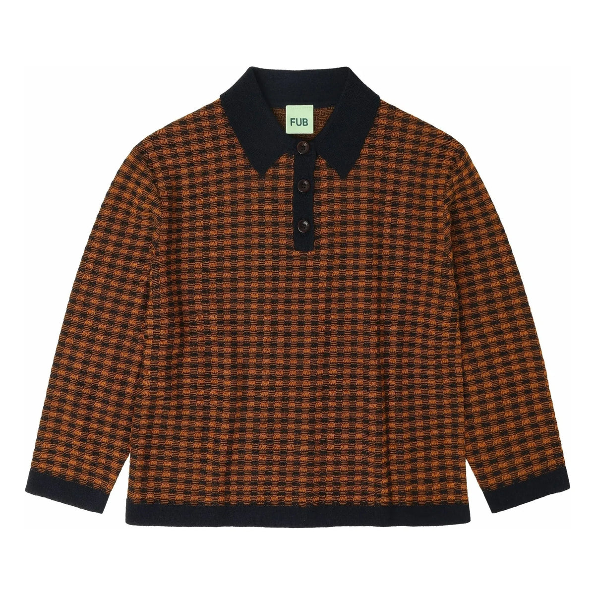 FUB - Merino Yün Polo Tişört | Lacivert