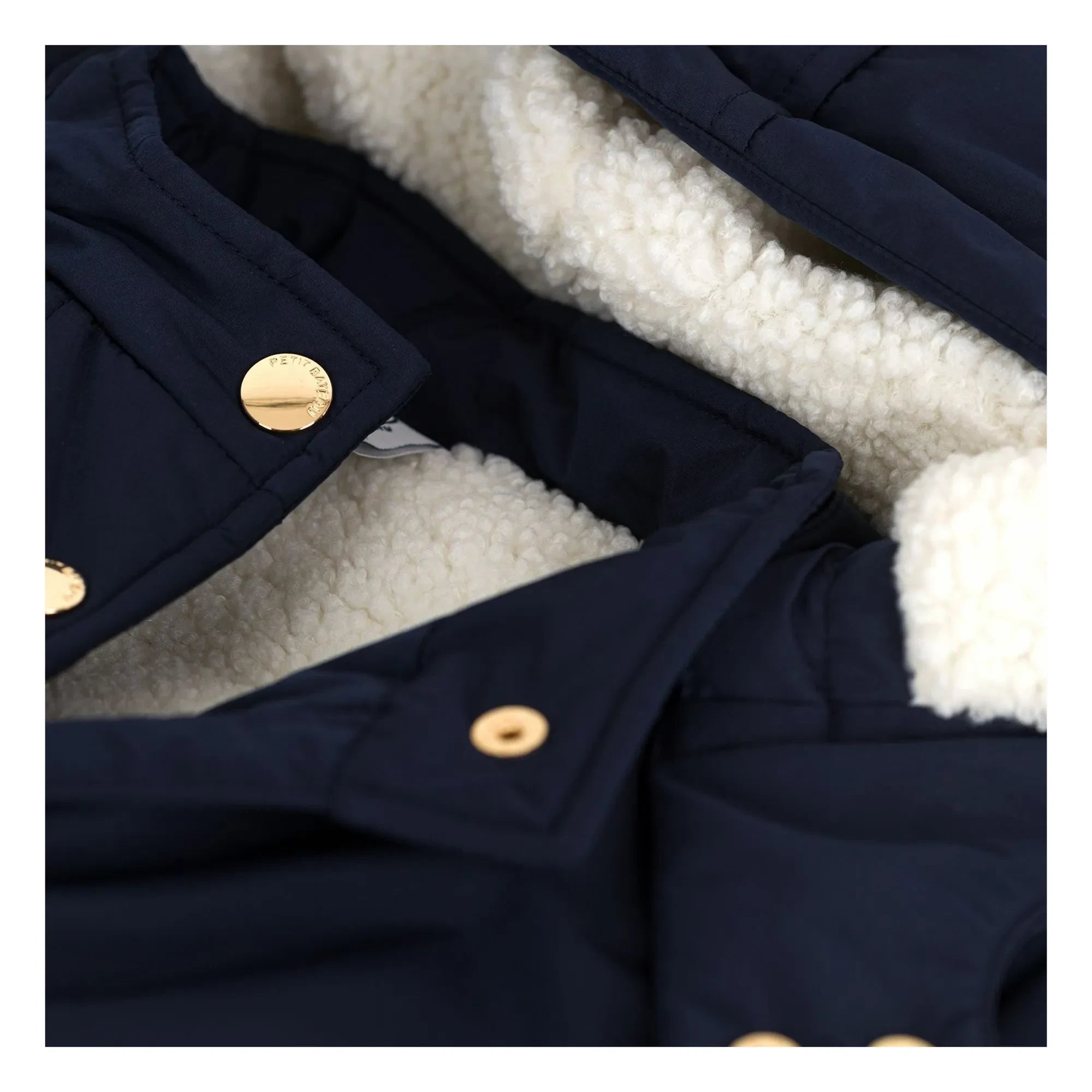 Petit Bateau - Gerader Parka mit elastischer Taille | Marineblau