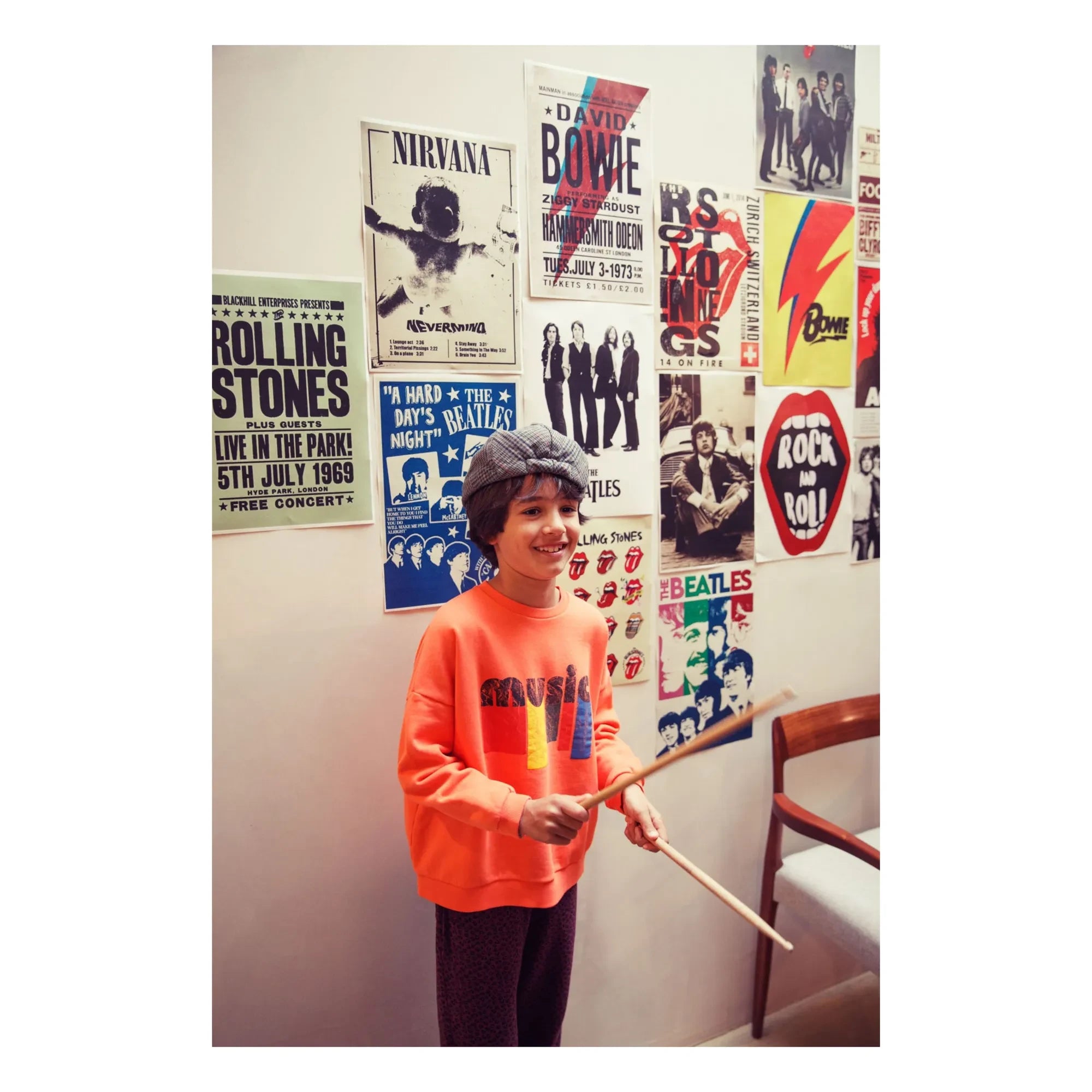 Piupiuchick - Music Sweat Bio-Baumwolle | Neon Orange