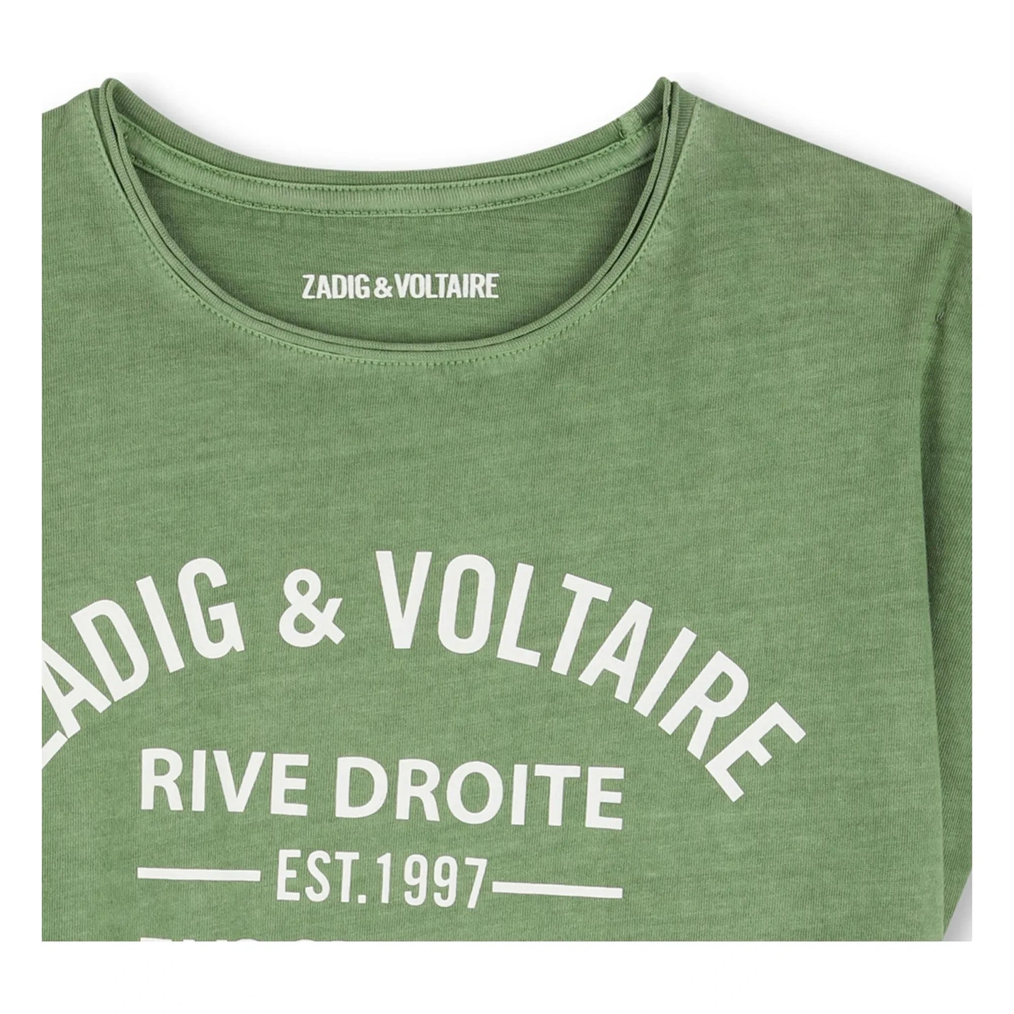 Zadig & Voltaire - T-Shirt mit Logo „Art Is Truth“ | Grün