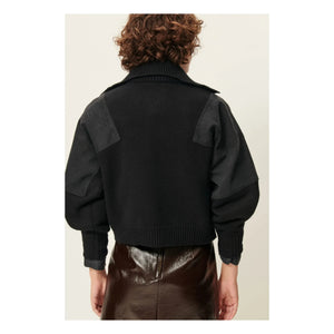 Sessùn - Wysael Merinowolle Pullover | Schwarz