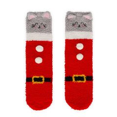 Legami - Erwachsene Weihnachts Hausschuh Socken Kitty Santa - Eine Perfekte Passform!