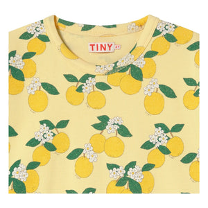 Tinycottons - Geprägtes T-Shirt Orange Bio-Baumwolle | Blassgelb