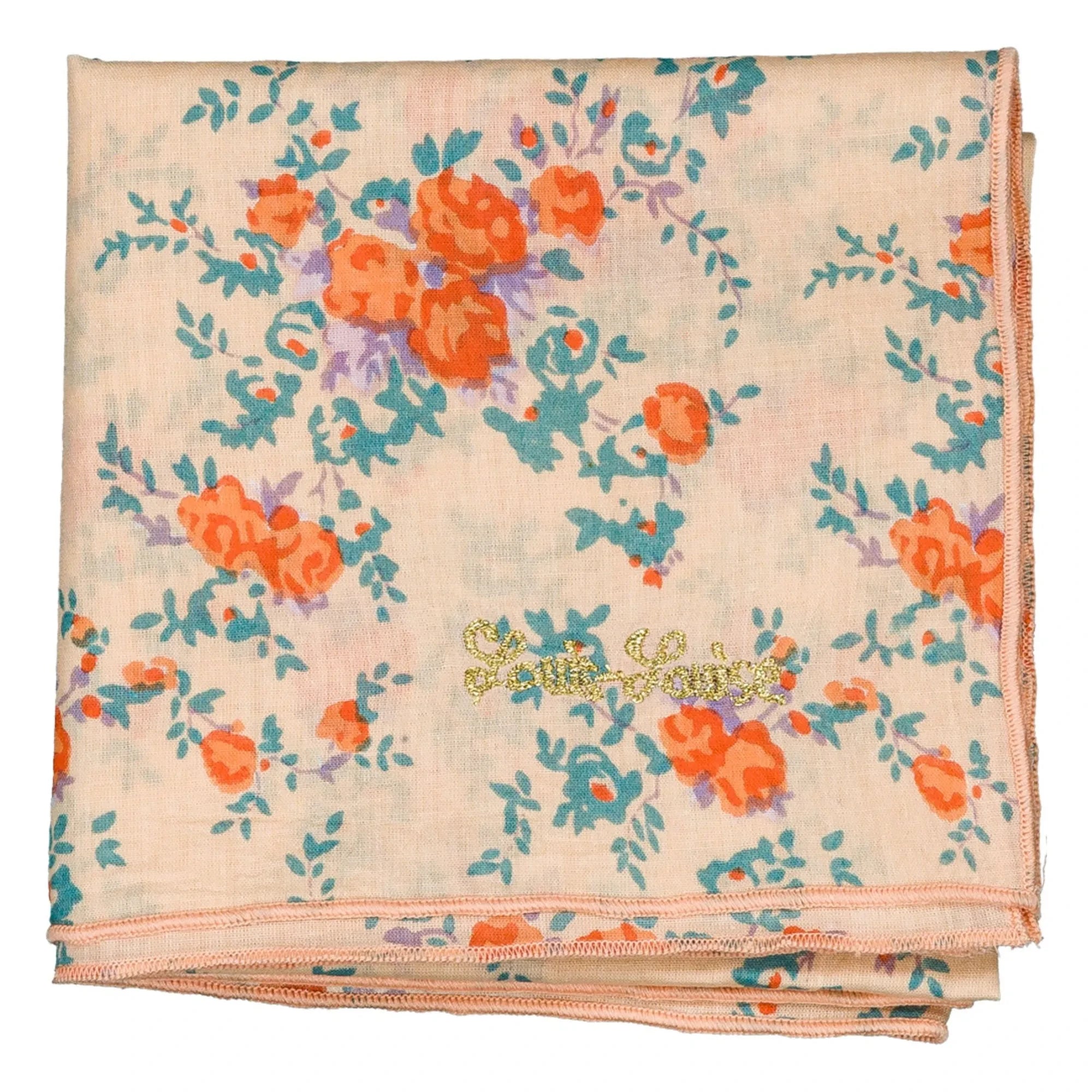 Louis Louise - Beige rosa gemusterter Schal