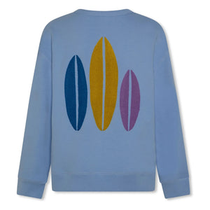 AO76 - Oscar Sweatshirt aus recycelter Baumwolle | Hellblau
