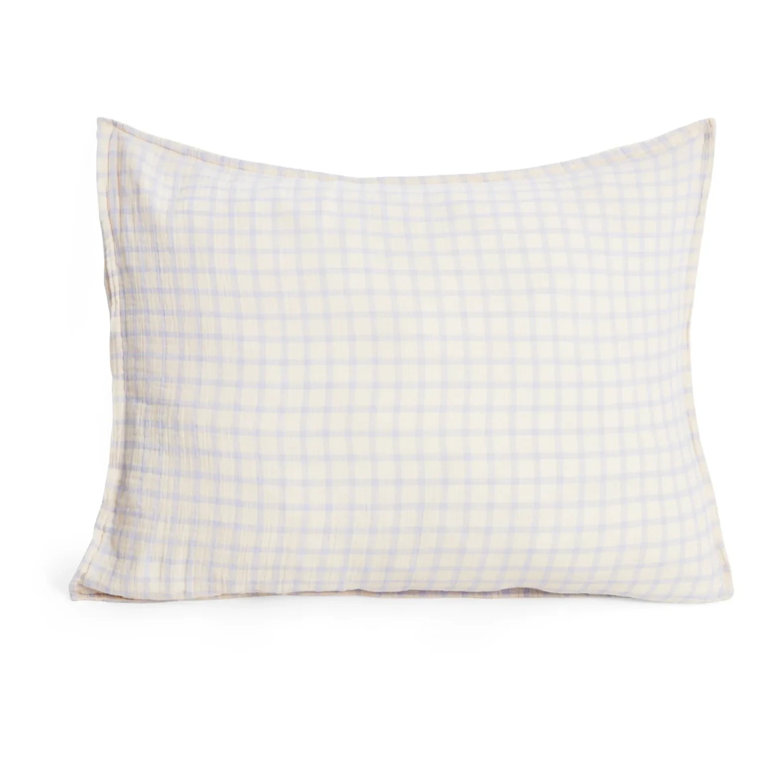 garbo&friends – Kissenbezug Gingham Sky | Hellblau