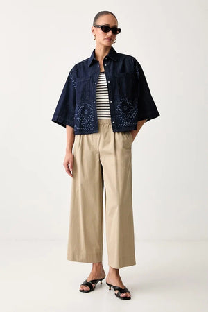 Weekend Max Mara kadın denim gömlek WKDALARE
