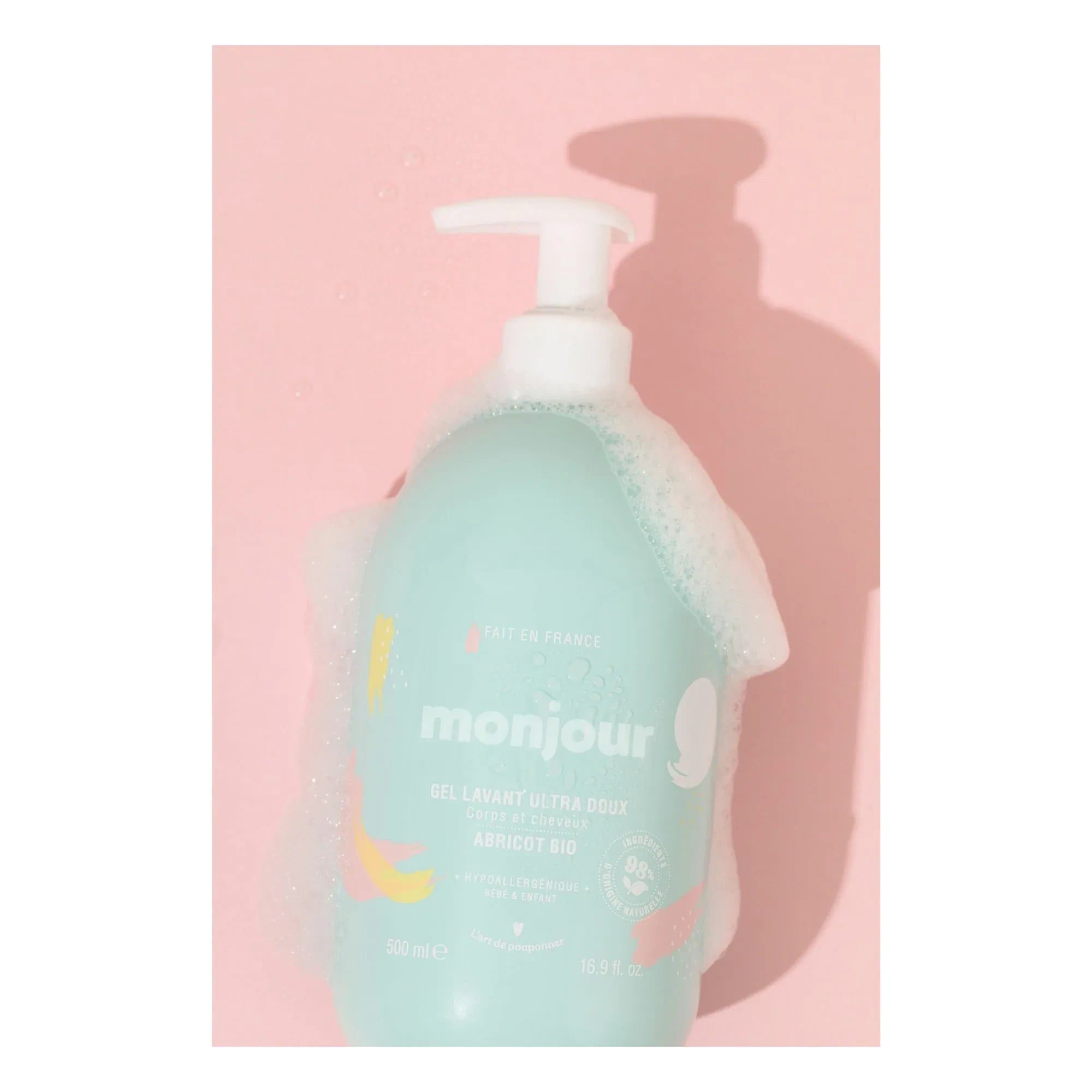 Monjour - Ultra Sanftes Haar- und Körpershampoo - 500 ml