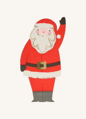 Meri Meri - Weihnachtsmann Formen Servietten - 16er Set