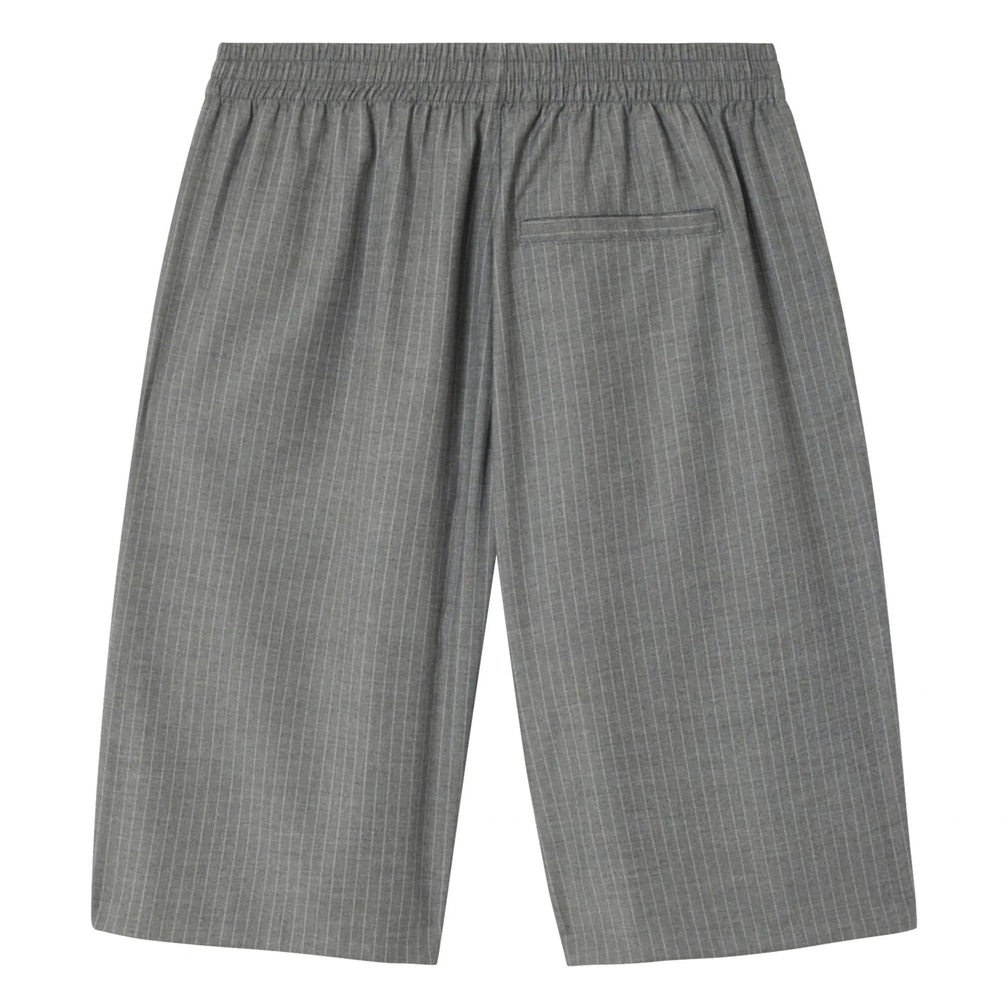 American Vintage - Gestreifte Shorts | Hellgrau meliert