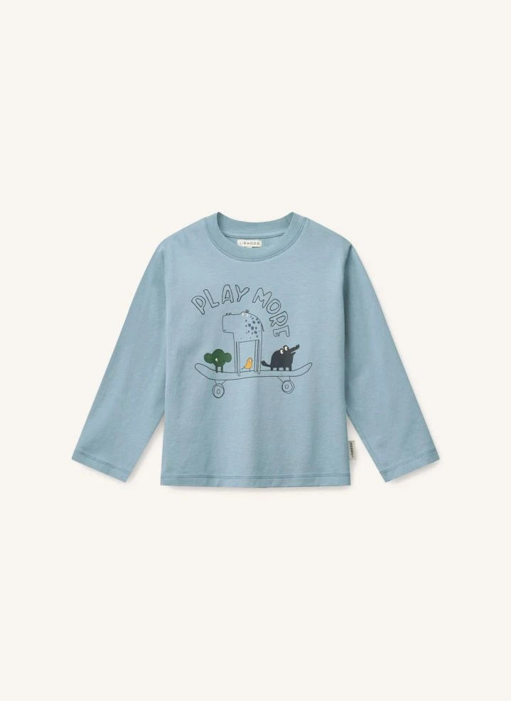 Liewood - Francis Play More T-Shirt aus organischer Baumwolle | Blau