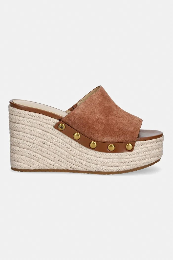 MICHAEL Michael Kors kadın süet Mayes Wedge Sandal