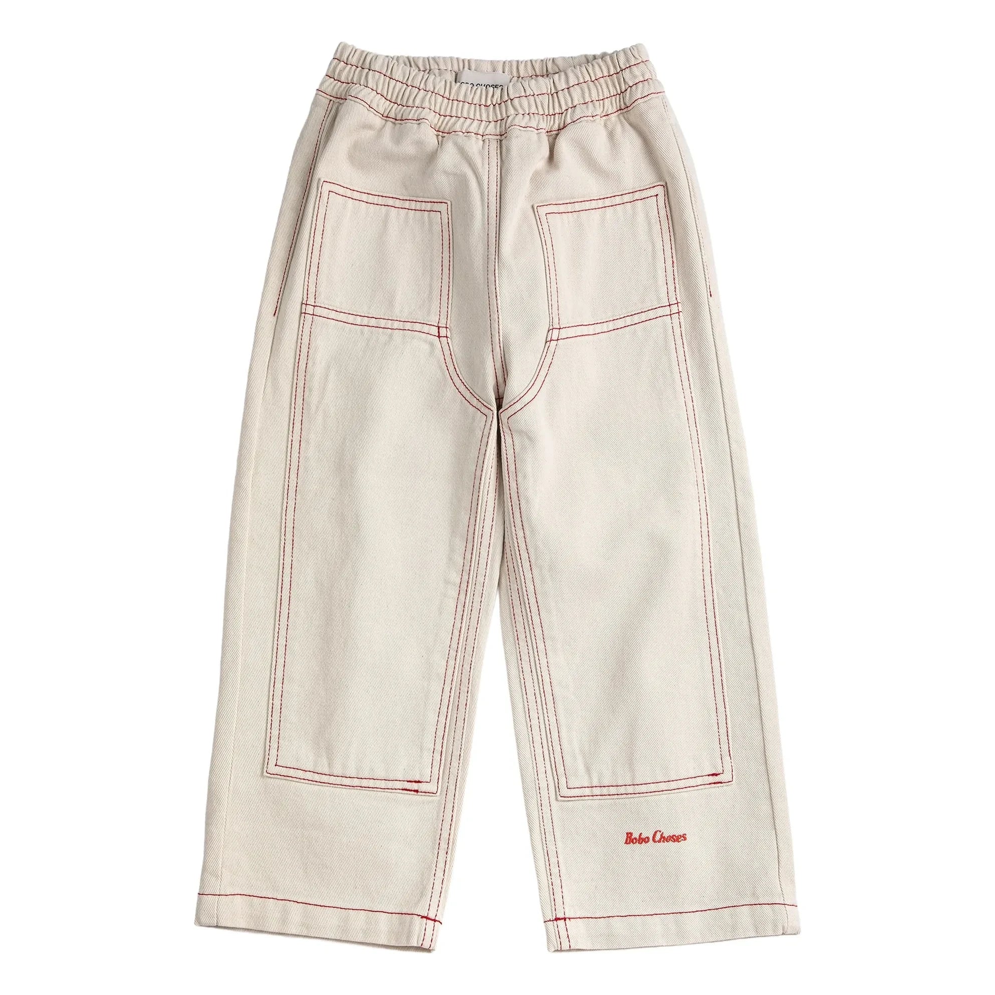 Bobo Choses - Organische Baumwoll-Twill-Panelhose | Weiß