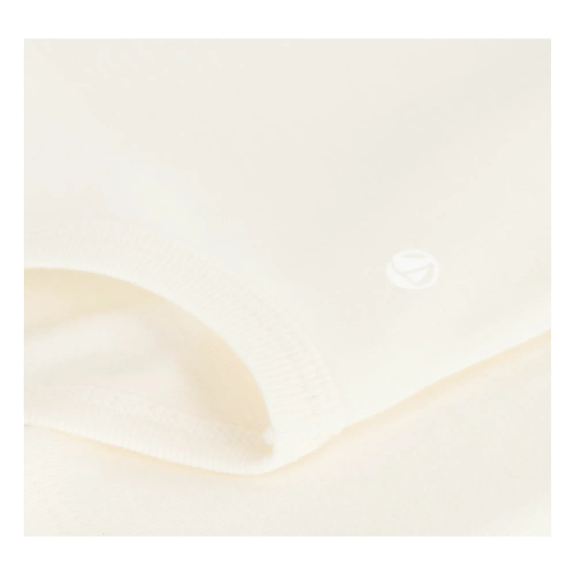 Petit Bateau - Bio-Baumwoll-Baby-Body mit Rundhalsausschnitt | Ecru