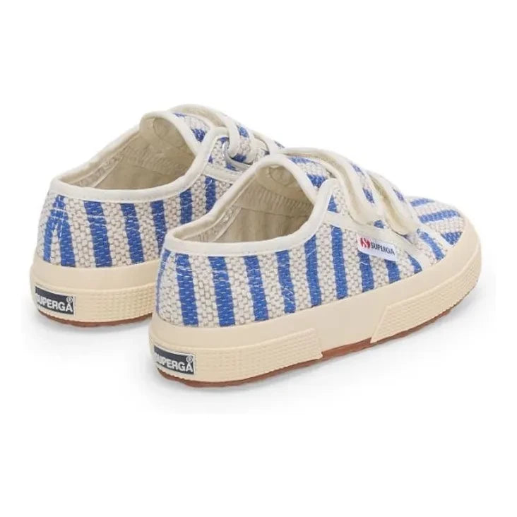 Superga - 2750 Gestreifter Schnür-Sneaker | Blau