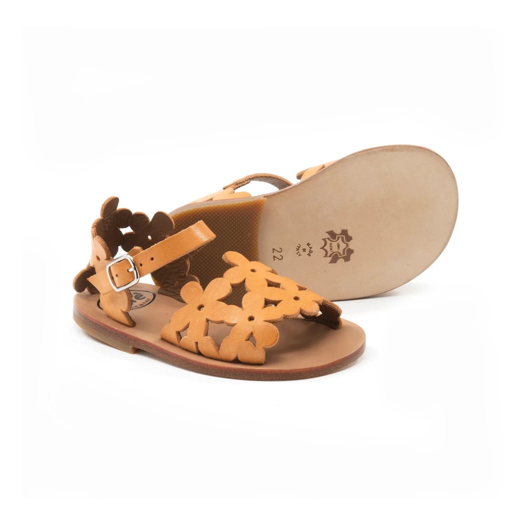 Pèpè - Flower Sandaletler | Kahverengi