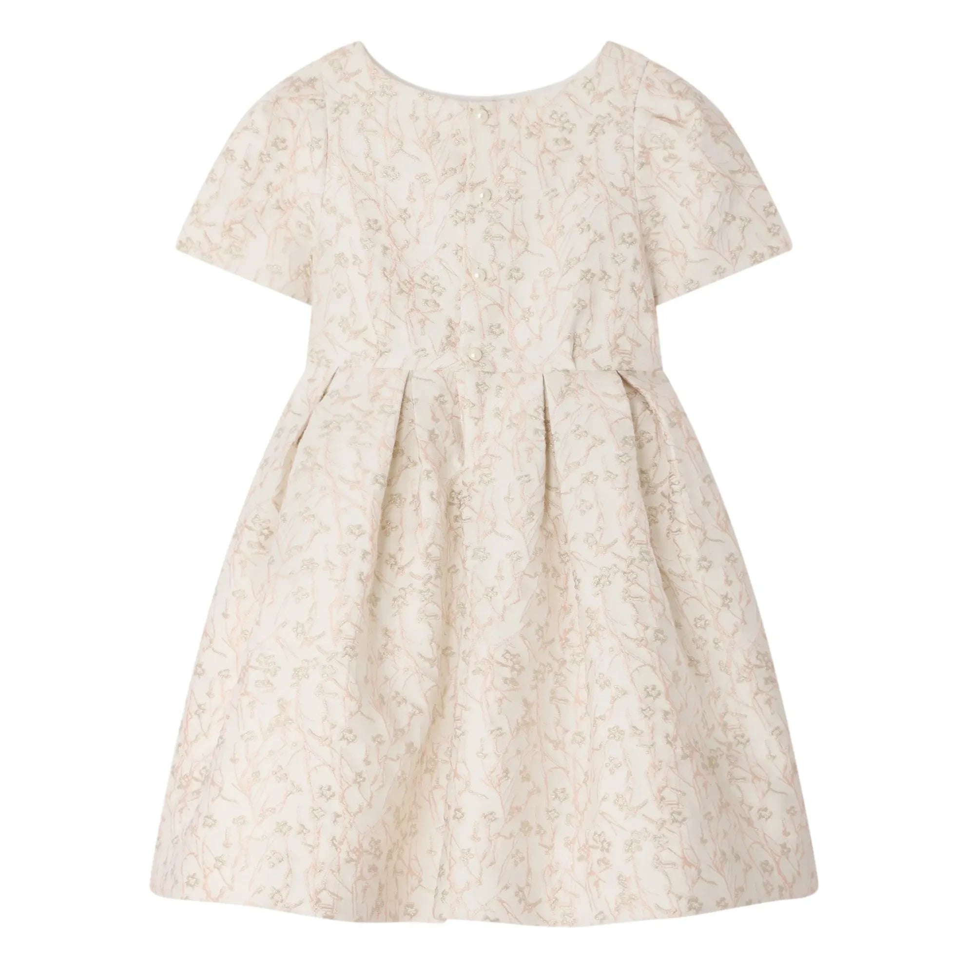 Bonpoint - Lilibet Fleurie Besticktes Kleid | Ecru
