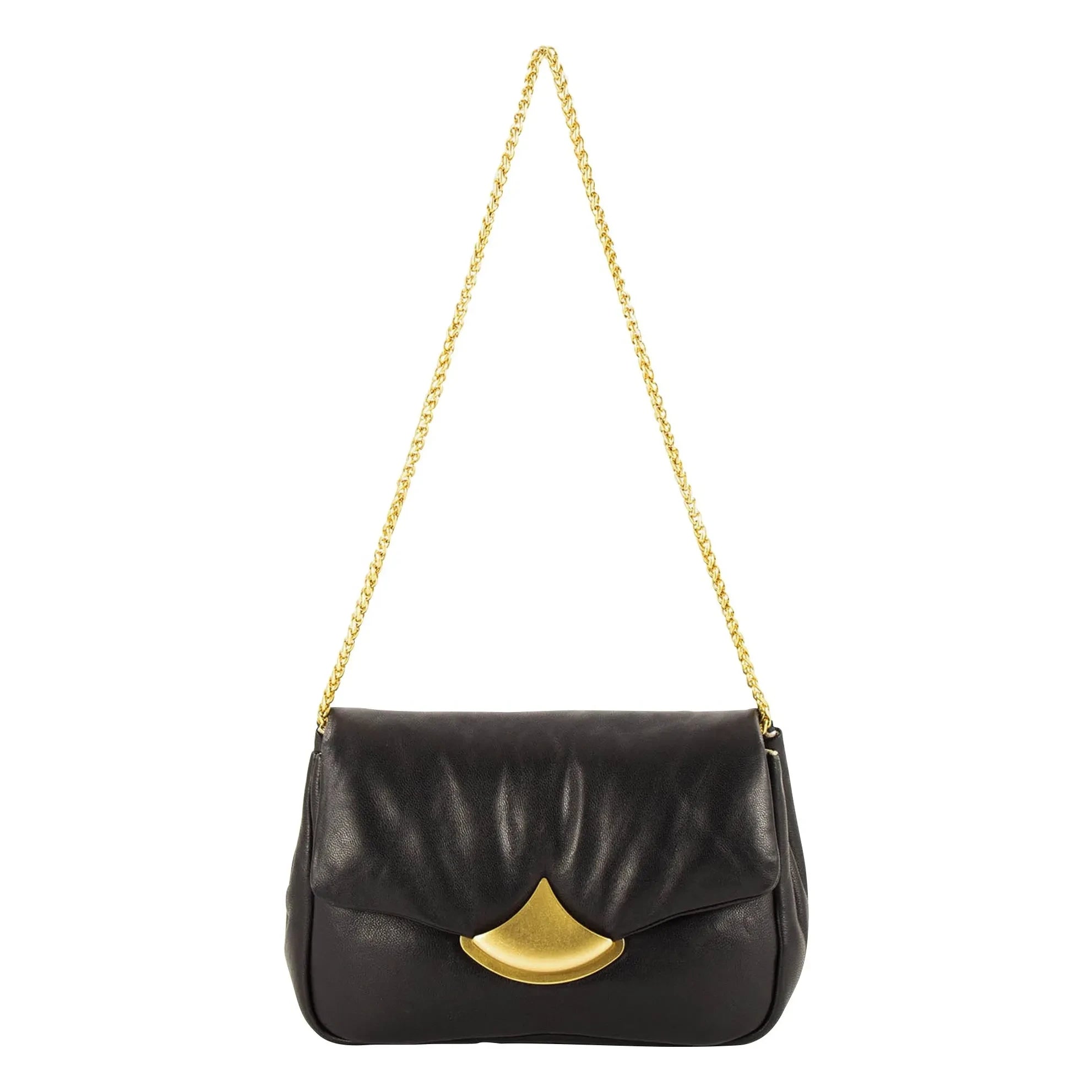 Sessùn - Diviluz Puffy Ledertasche | Schwarz