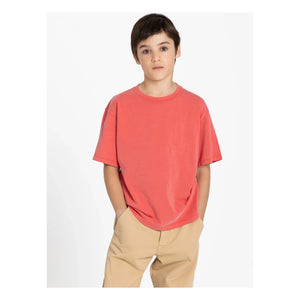 Smallable Kid - Nils Bio-Baumwoll-T-Shirt | Dunkelrot