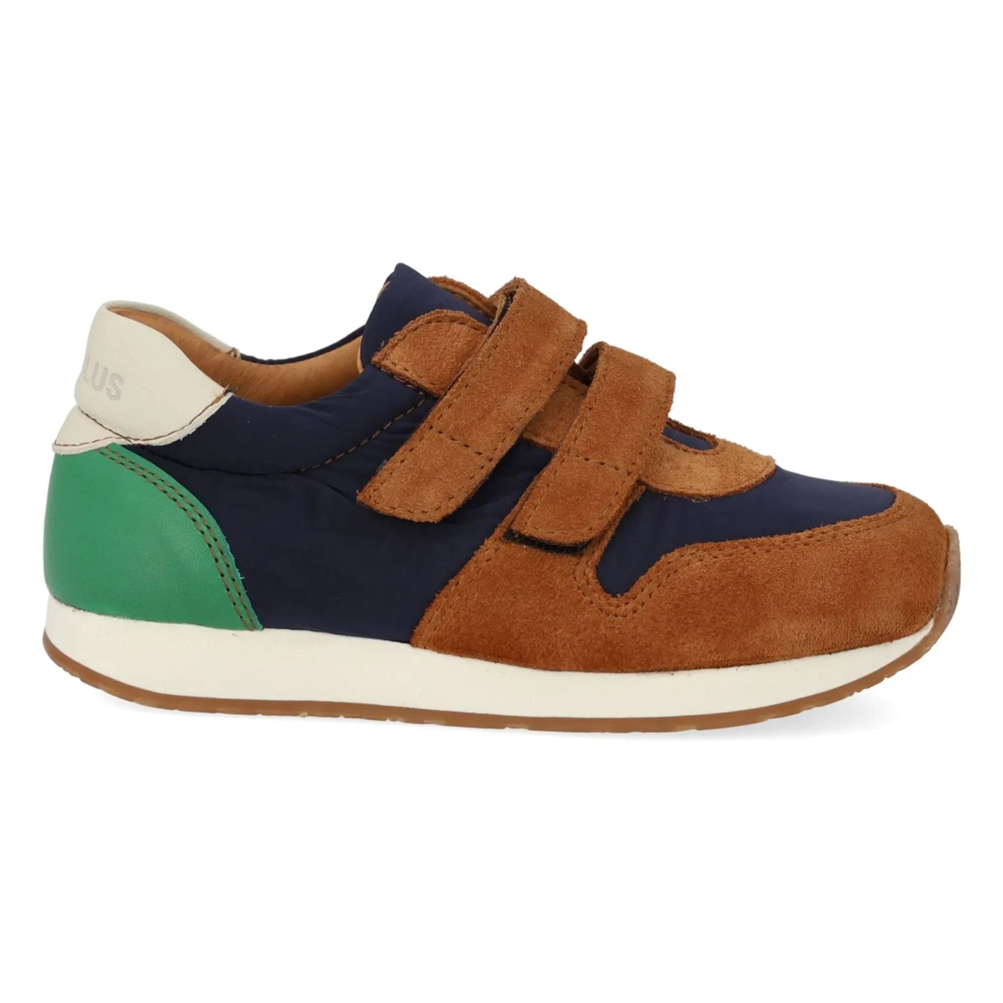 Angulus – Veloursleder-Sneaker mit Farbblock und doppelter Kratzapplikation | Camel