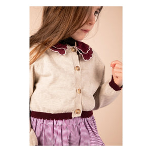 Loir - Chiné Bolero Strickjacke | Beige