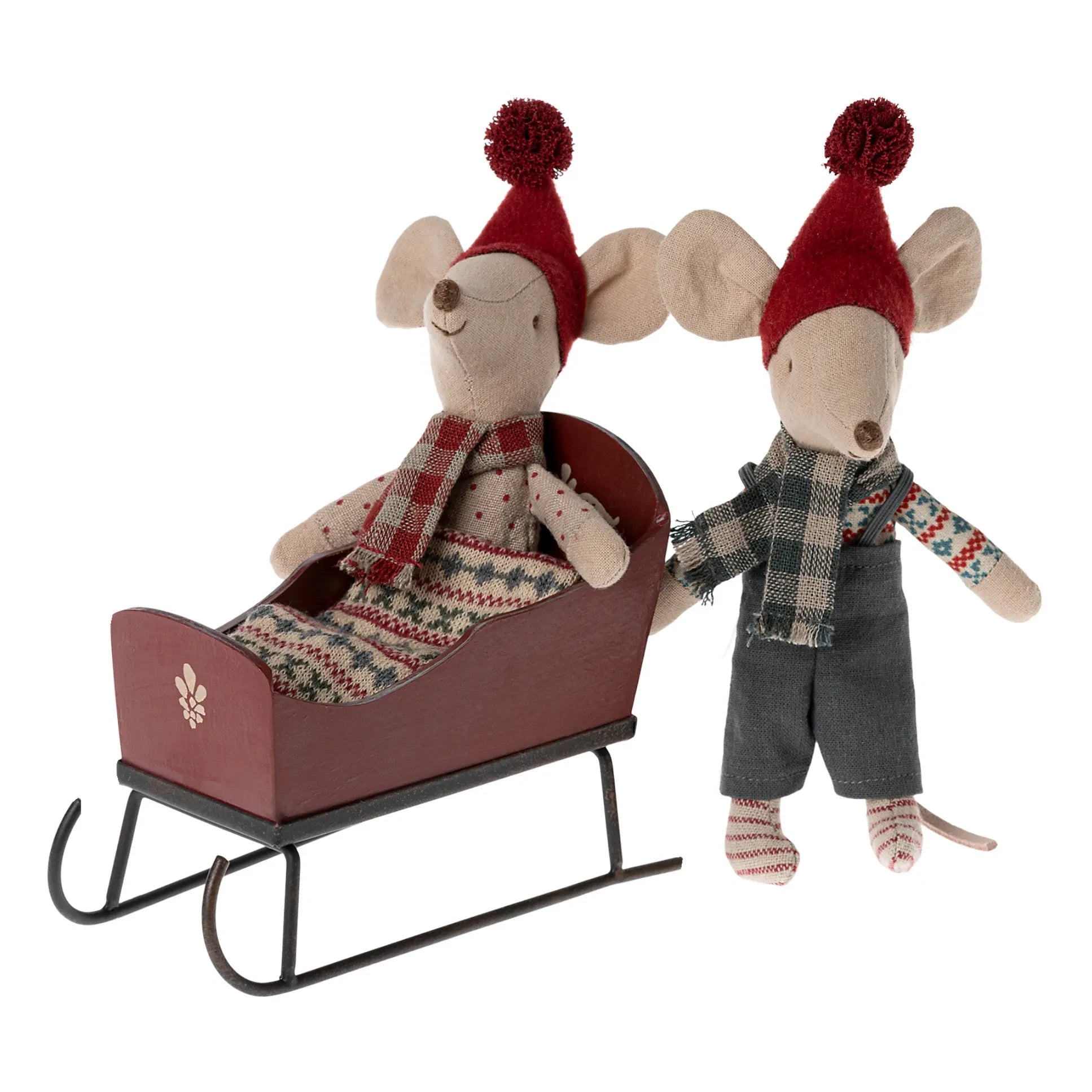 Maileg - Mini Schlitten | Rot