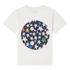 Stella McCartney Kids – Stern-T-Shirt | Elfenbein
