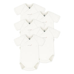 Petit Bateau - 5er Pack Bio-Baumwoll-Bodys "Mon Ange" | Ecru
