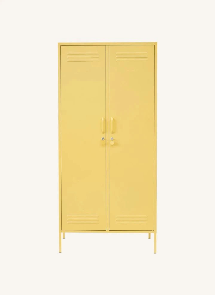 Mustard Made - Twinny Metallschrank | Blasses Gelb