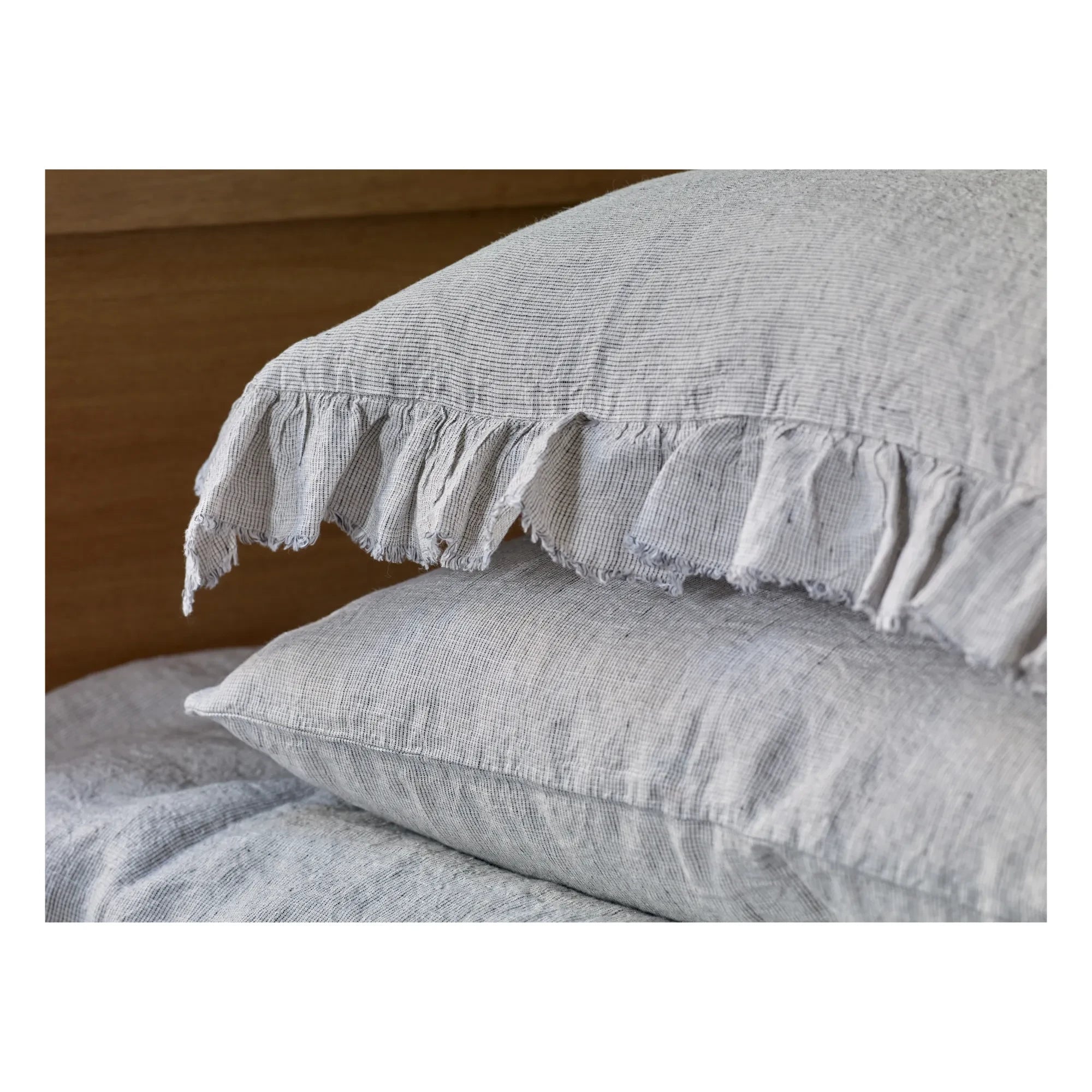 Maison de Vacances - Boho Gewaschenes Leinen-Kissenbezug | Stein