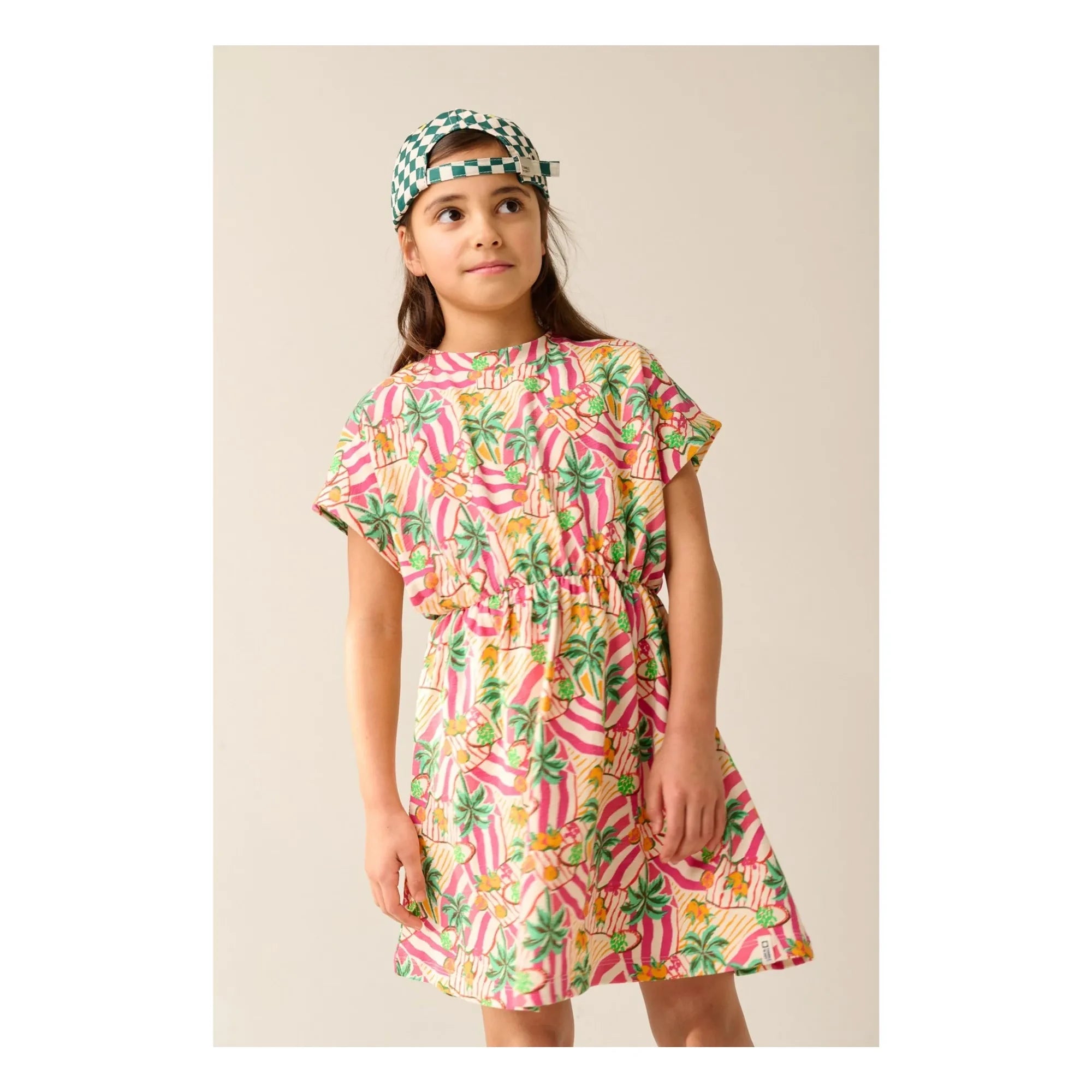 Tumble N'Dry - Marilia Palm Kleid Bio-Baumwolle | Rosa