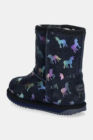 Emu Australia Rainbow Unicorn Brumby Çocuk Süet Bot