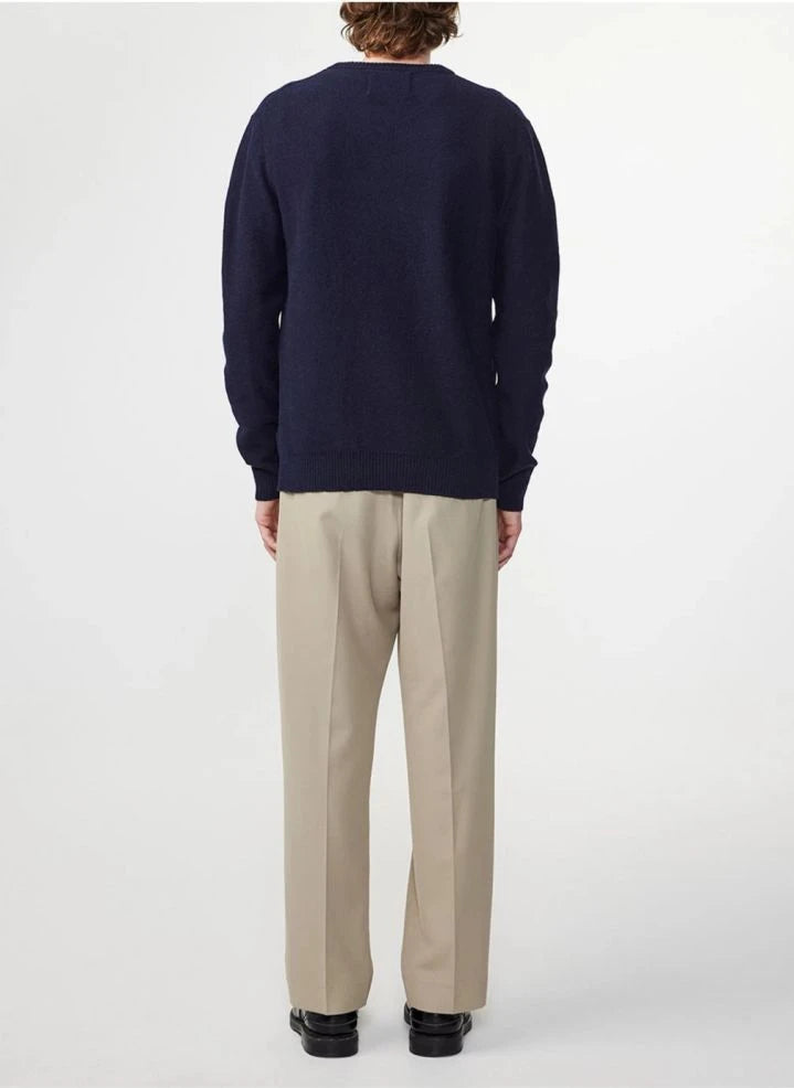 NN.07 - Nigel 6585 Recycling-Wollpullover | Dunkelblau