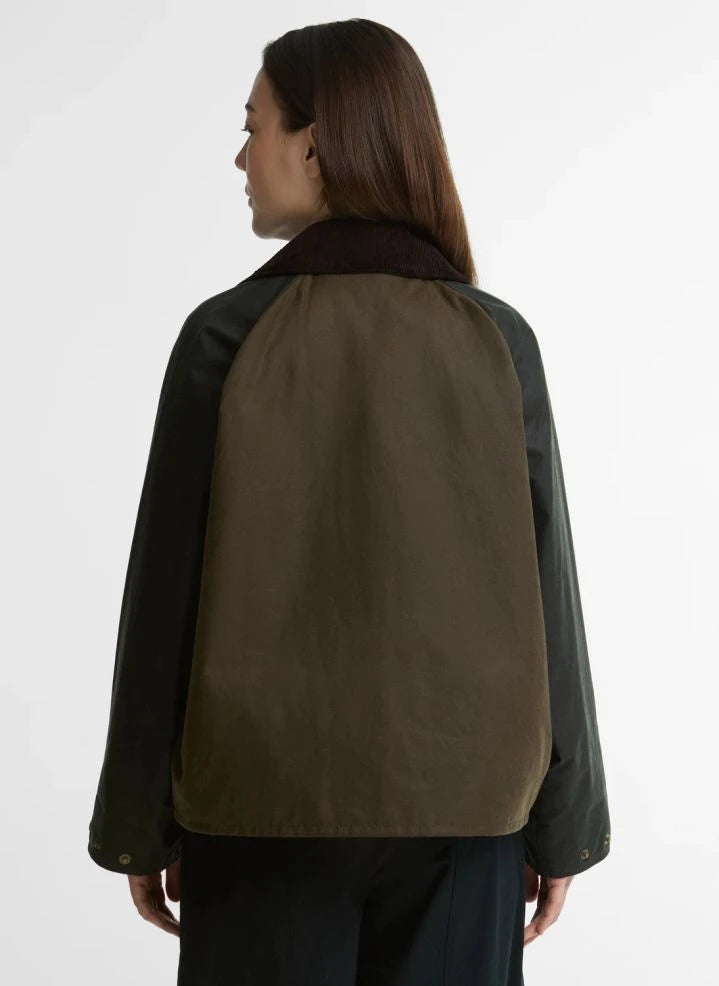 Barbour - Yağlı Patchwork Pamuk "Transport" Ceket | Lacivert