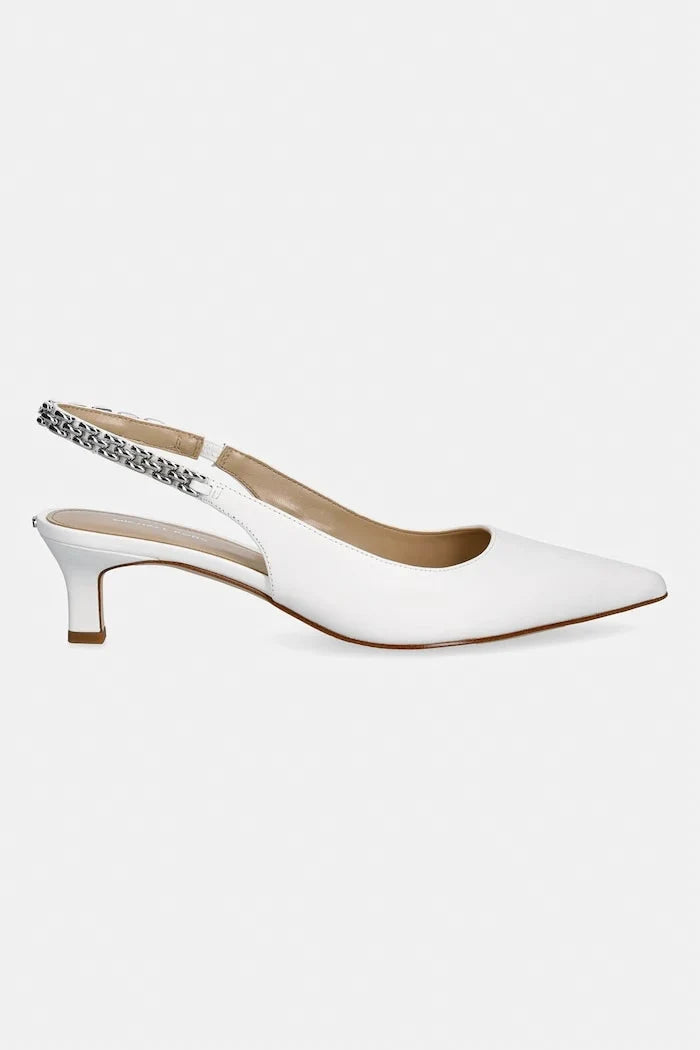 MICHAEL Michael Kors Marcia Kitten Sling Pump Deri İnce Topuklu Ayakkabı