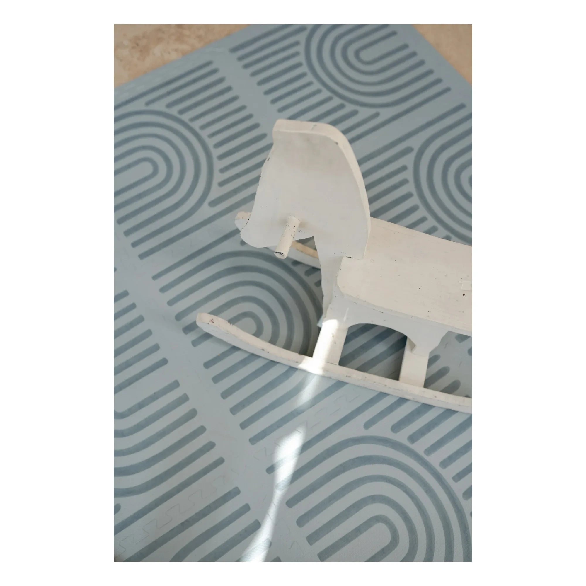 Toddlekind - Lineare modulare Spielmatte | Grau-Blau