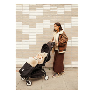 BINIBAMBA - Lammfell-Kinderwagenhandschuhe | Toast