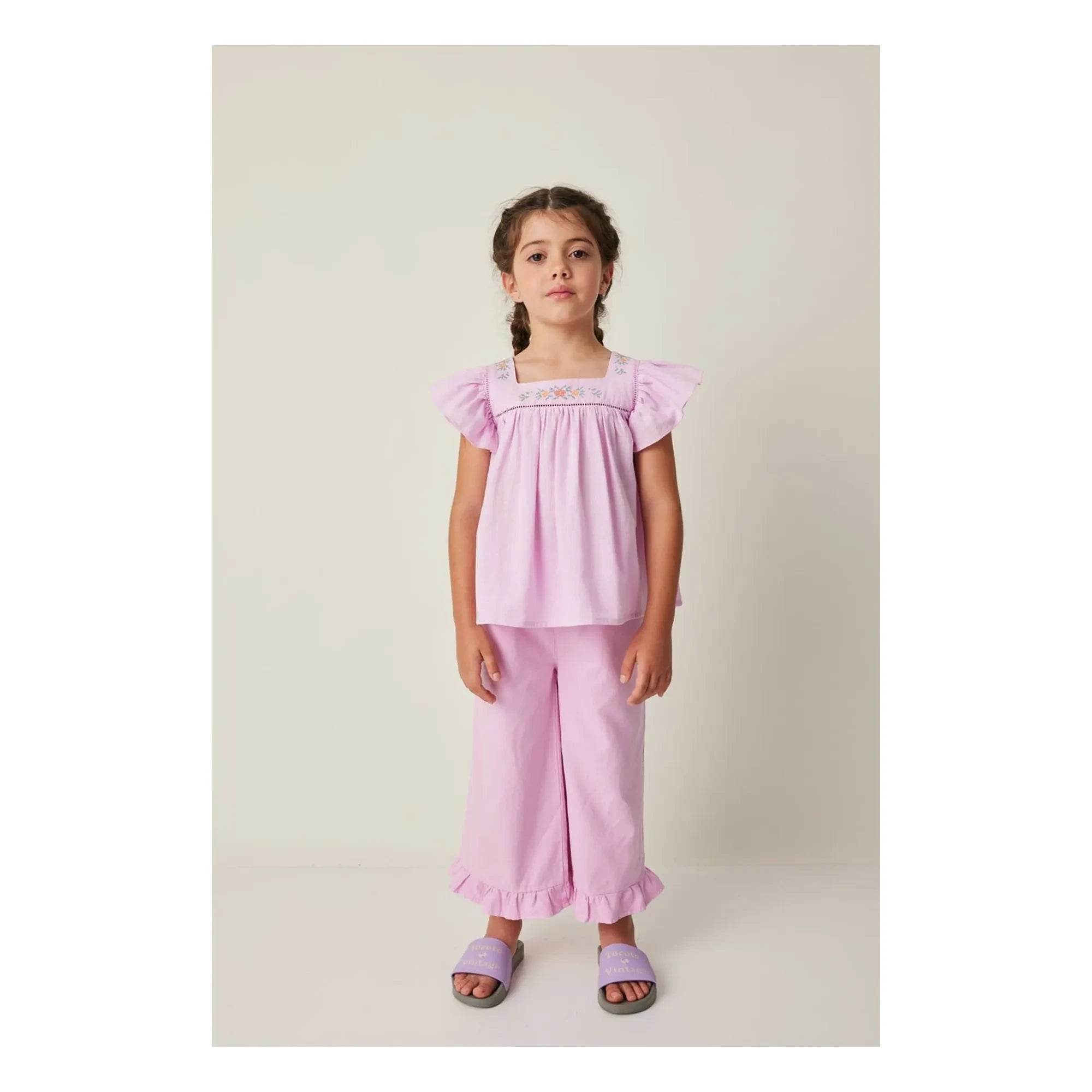 Tocoto Vintage - Rüschenhose | Lila