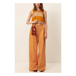 Sessùn - Hose Provencia aus gestreifter Baumwolle | Orange