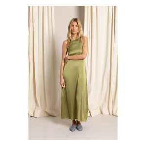 Smallable Woman - Zelie Satin Kleid | Anisgrün