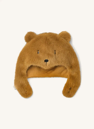 Liewood - Chapka Fur Lillie Bear Recycled Polyester | Karamell