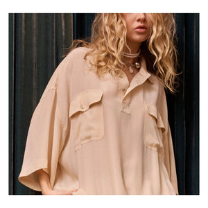 Mes Demoiselles - Bobie Seidenbluse | Nude