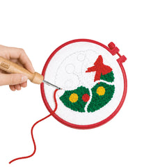 Legami - Kreativ-Set hängende Weihnachtsdekorationen - Punch Needle Kit